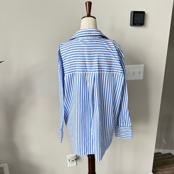 Zara Basic Strip Le Button Down - Wrinkle Resistant - Picture 4 of 8